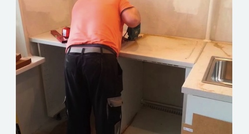 Сборка кухонного гарнитура. Гражданский проспект